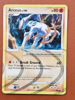 Arceus lv. 100 AR8 - Platinum Arceus Holo Rare - Pokemon Card TCG - LP MP - Image 1