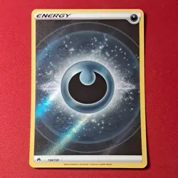 Pokemon Crown Zenith Darkness Energy Foil Basic Energy Card 158/159 Ultra Rare - Image 1
