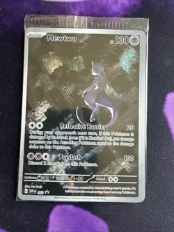MEWTWO SVP 052 Scarlet Violet 151 Promo Illustration Rare Pokemon Card SEALED - Image 1