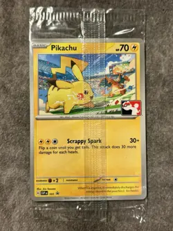 SEALED Pikachu SVP101 Black Star SV Promo Play League Pokemon Card TCG Mint - Image 1