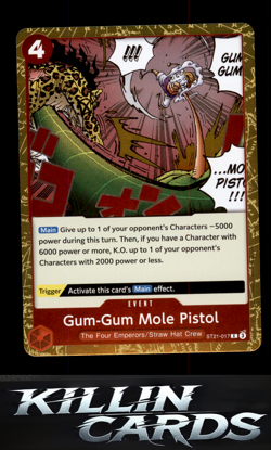 Gum-Gum Mole Pistol ST21-017 One Piece Card Game C Starter Deck EX: Gear 5 Card - Image 1