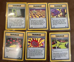 1st Edition Pokemon TCG Trainer Cards Lot Of 6 NM City Gym - Image 1