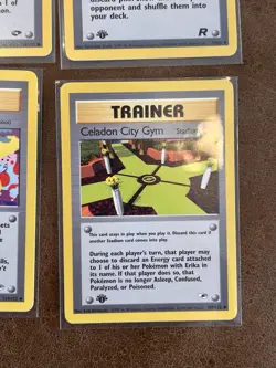 1st Edition Pokemon TCG Trainer Cards Lot Of 6 NM City Gym - Image 5