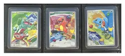 Pokemon First Partner IR Bulbasaur Charmander Squirtle 3 Cards Lot - Image 1