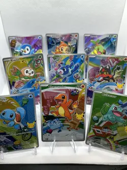 Pokemon 2026 First Partner Illustration Collection Series 1 Promo Set (9 Cards) - Image 1