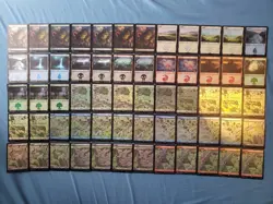 600 Card Foil Basic Land Lot Magic: The Gathering Lord Of The Rings Dominaria - Image 1
