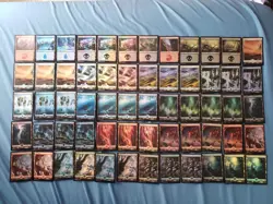 600 Card Foil Basic Land Lot Magic: The Gathering Lord Of The Rings Dominaria - Image 3