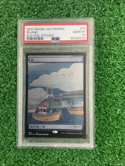 MAGIC: THE GATHERING - ISLAND #47 FOIL PSA 10 GEM SECRET LAIR DROP-2022 MTG JP - Image 1