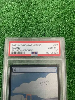 MAGIC: THE GATHERING - ISLAND #47 FOIL PSA 10 GEM SECRET LAIR DROP-2022 MTG JP - Image 2