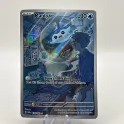 Pokemon TCG Mantyke 189/182 - Illustration Rare - Paradox Rift - NM - Image 1