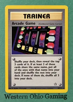Pokemon TCG Arcade Game (Goldenrod Game Corner) #83/111 Trainer CCG Neo Genesis - Image 1
