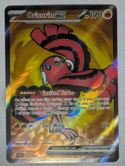 Oricorio ex 110/094 Ultra Rare Phantasmal Flames Pokemon Near Mint - Image 1