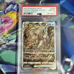 Hisuian Zoroark V Star GG56 PSA 10 Gem Mint Pokemon Crown Zenith Full Art 2023 - Image 1