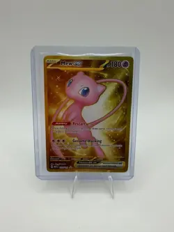 Mew EX Pokemon Scarlet Violet 151 205/165 Hyper Rare Full Art Gold NM - Image 1