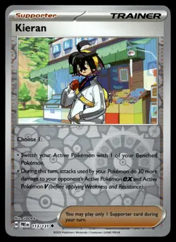 KIERAN 113/131 UNCOMMON PRISMATIC EVOLUTIONS POKEMON - Image 1