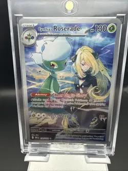 Pokemon DRI Destined Rivals Cynthia’s Roserade 184/182 Illustration Rare 2025 - Image 1