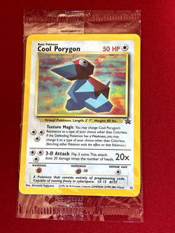 Pokemon card Pokemon Black star PROMO HOLO COOL PORYGON #15 Sealed - Image 1