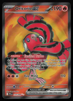 Oricorio ex 110/094 Ultra Rare Phantasmal Flames Pokemon NM - Image 1