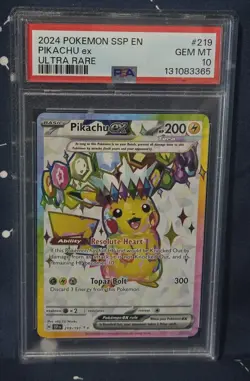 2024 English Pokemon PIKACHU ex (PSA 10) - Image 2