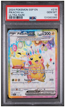 2024 English Pokemon PIKACHU ex (PSA 10) - Image 4