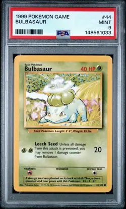Pokemon 1999 Base Set Bulbasaur, Charmander & Squirtle PSA 9 Sequential (New C#) - Image 2