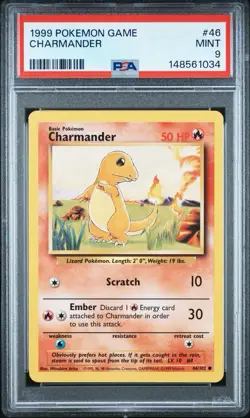 Pokemon 1999 Base Set Bulbasaur, Charmander & Squirtle PSA 9 Sequential (New C#) - Image 4