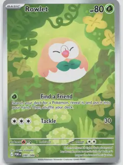 Rowlet 090/088 Holo Illustration Rare Perfect Order Pokemon Near Mint - Image 1