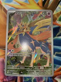 Zacian 100/094 Illustration Rare Phantasmal Flames Pokemon NM - Image 4