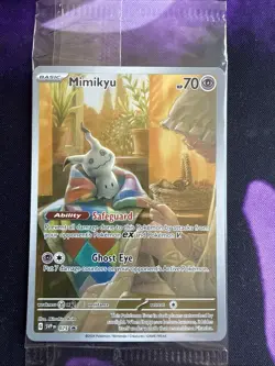 Mimikyu 075 Black Star ETB Promo Paldean Fates S&V Factory Sealed Pokemon TCG - Image 1