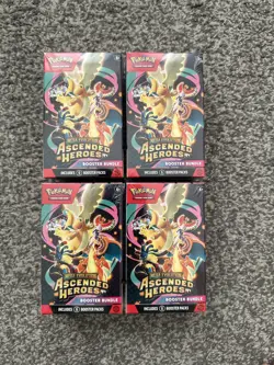 4x Pokemon TCG: Mega Evolution-Ascended Heroes Booster Bundle (6 Packs) - Image 1