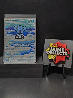 Pokemon Cubchoo 109/086 Illustration Rare Foil Holo Black Bolt Near Mint - Image 1