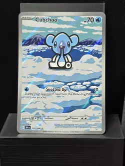 Pokemon Cubchoo 109/086 Illustration Rare Foil Holo Black Bolt Near Mint - Image 2