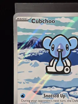 Pokemon Cubchoo 109/086 Illustration Rare Foil Holo Black Bolt Near Mint - Image 5