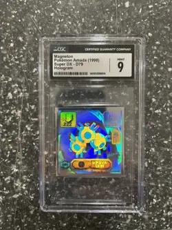 1998 Pokemon Amada Super DX D79 Magneton Hologram CGC 9 - Image 2