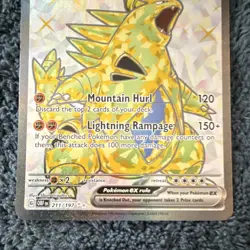 The Pokemon Company Tyranitar ex 211/197 SV03: Obsidian Flames Ultra Rare Holo - Image 3