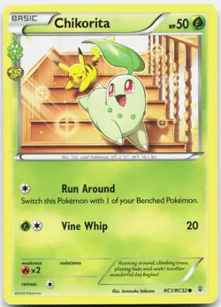 Chikorita Common Generations RC1/RC32 HP Pokemon - Image 1