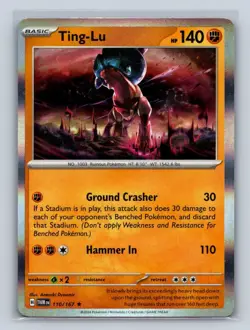 Ting-Lu #110/167 SV06: Twilight Masquerade Holo Rare Pokemon Card NM - Image 1