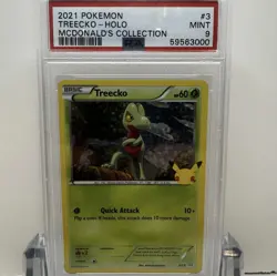 SET OF 3 2021 POKEMON MCDONALD'S COLLECTION PSA 9 - TREECKO, TORCHIC, & MUDKIP - Image 2