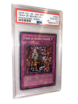 2003 Yu-Gi-Oh! Trap Of Board Eraser PGD 1st Ed Super PSA 10 MISPRINT EXTRA FOIL - Image 1