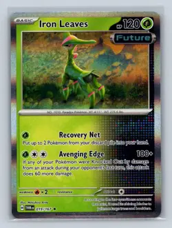 Iron Leaves #019/167 SV06: Twilight Masquerade Holo Rare Pokemon Card NM - Image 1