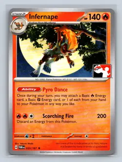 Infernape Prize Pack Series Card #033/167 Pokemon TCG NM Non Holo - Image 1
