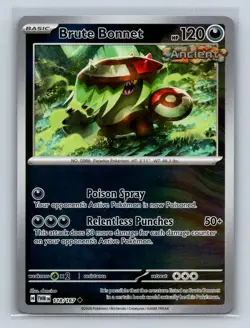 Brute Bonnet #118/167 SV06: Twilight Masquerade Holo Rare Pokemon Card NM - Image 1