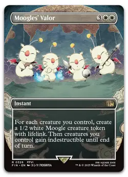 Moogles' Valor (Borderless) #326 (NM) Final Fantasy FIN Magic MTG - Image 1