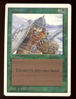 1994 Unlimited Ice Storm ~ Vintage MTG/Magic ~ NM/MINT Condition - Image 1