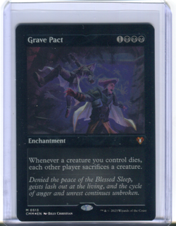 MTG Commander Masters - GRAVE PACT (Etched Foil) M 0513 - MINT! - Image 1