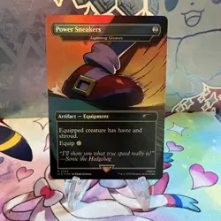 MTG Sonic Secret Lair - Power Sneakers 2099 (Rainbow Foil) NM/M - Image 1
