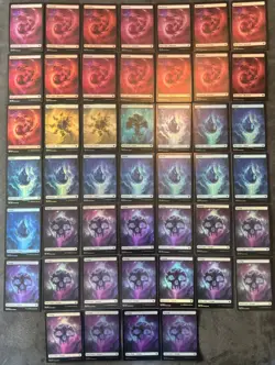 MTG Full Art FOIL x46 Theros: Beyond Death Lands Lot - Image 1