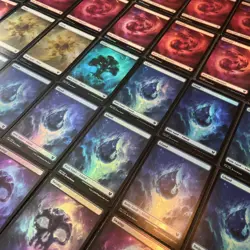 MTG Full Art FOIL x46 Theros: Beyond Death Lands Lot - Image 3