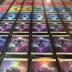 MTG Full Art FOIL x46 Theros: Beyond Death Lands Lot - Image 4