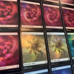 MTG Full Art FOIL x46 Theros: Beyond Death Lands Lot - Image 5